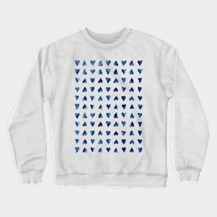 Hearts Watercolor Pattern Crewneck Sweatshirt